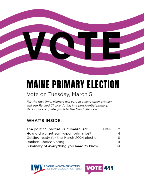 Voter Guides League of Women Voters